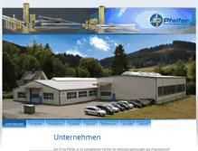 Tablet Screenshot of pfeifer-co.de